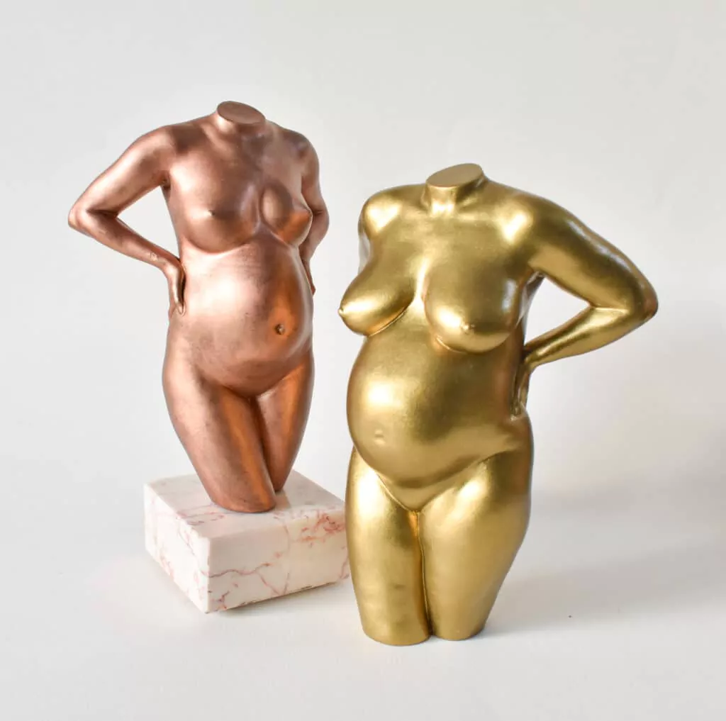 Zwangerschapsbeeldje Goud Mijn Zwangere Buik